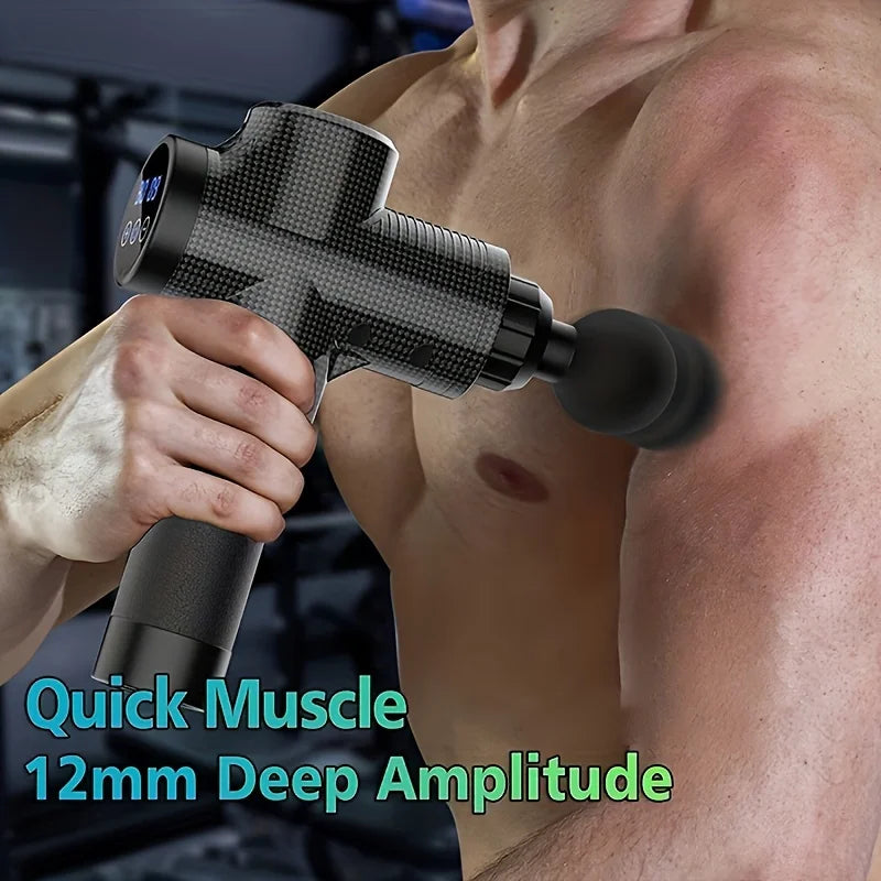 BoomMassage High - Power 30 Level Massage Gun Fascia Deep Muscle Relax Body Neck Massager Electric Fitness Equipment Noise Reduction Male Female